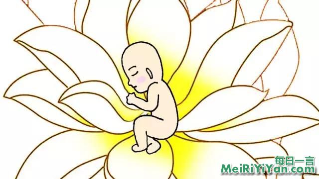 佛教因果故事插画：一句弥陀度亡婴